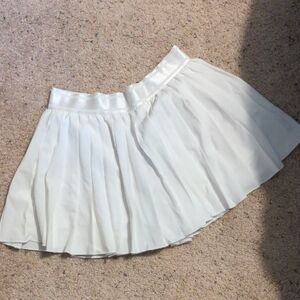 White Pleated Tennis Skirt